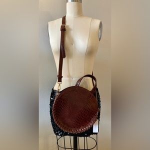 Circle Crossbody Faux Croc Belinda Bag by Street Level. NWT Anthropologie.